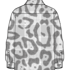 Koma - Embroidery Grey Jaguar Flannel