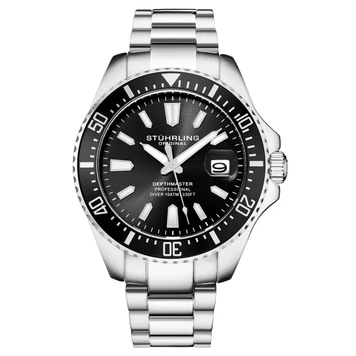 Depthmaster Quartz Diver Wrist Watch – Black Dial