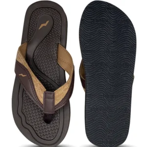 Norty Mens Flip Flop Sandal 42455 Brown 3