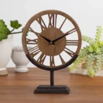Mtl./Wd. Table Clock 11.25in