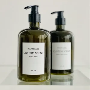 Private Label Scented Hand and Body Wash Soap | Bottle Green