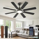 52 Inch Ceiling Fan with Dimmable Integrated Led Light 02